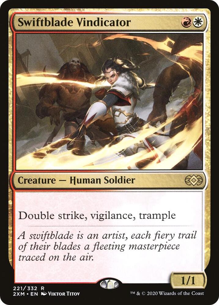Swiftblade Vindicator 221 card from Double Masters