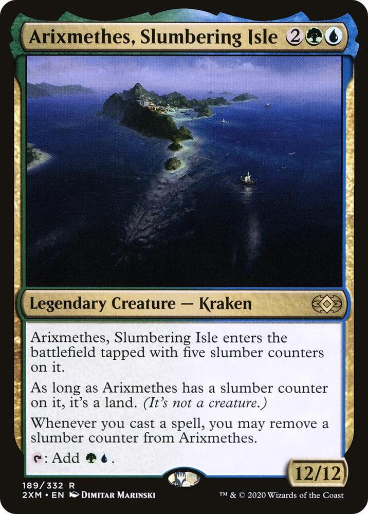 Arixmethes, Slumbering Isle 189 card from Double Masters