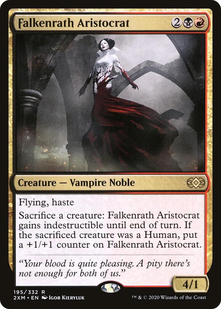 Falkenrath Aristocrat 195 card from Double Masters