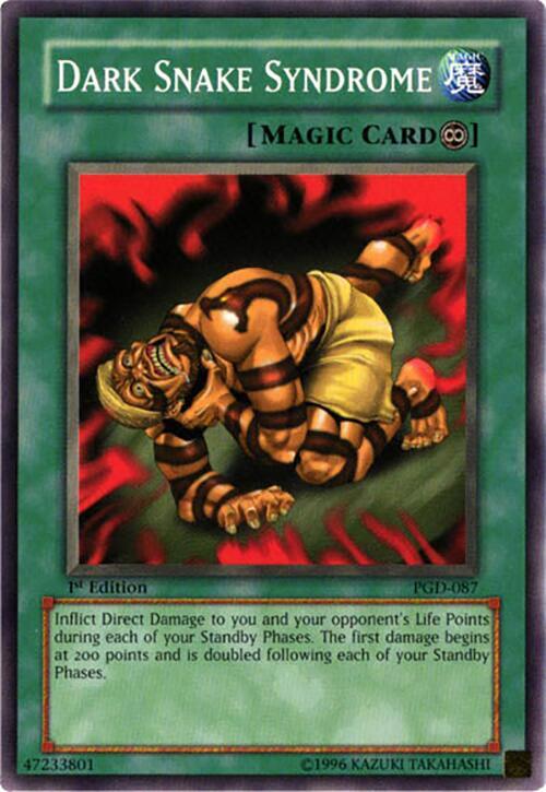 Dark Snake Syndrome PGD-087 card from Pharaonic Guardian