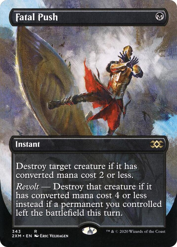 Fatal Push (Borderless) 343 card from Double Masters