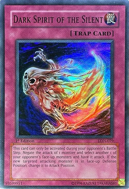 Dark Spirit of the Silent LON-079 card from Labyrinth of Nightmare