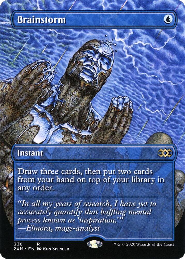Brainstorm (Borderless) 338 card from Double Masters