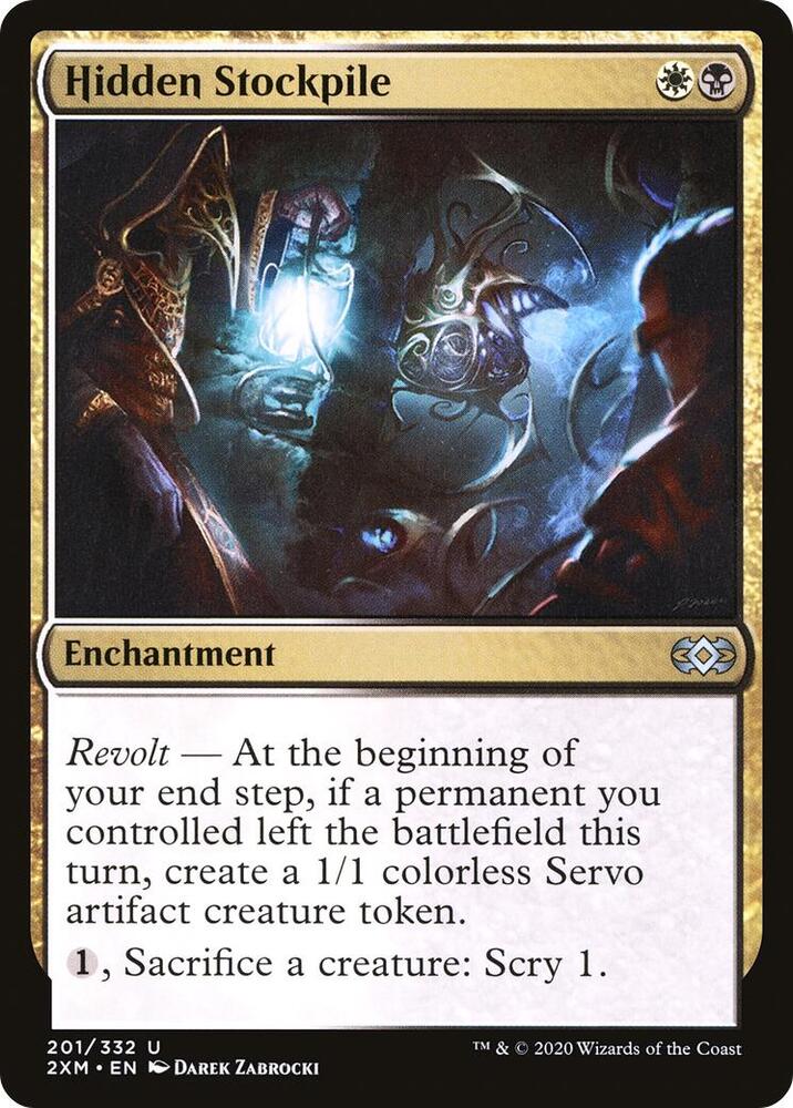 Hidden Stockpile 201 card from Double Masters
