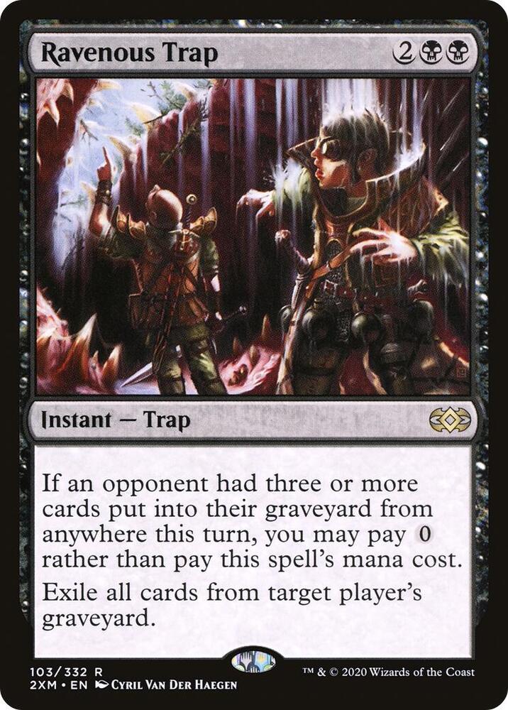 Ravenous Trap 103 card from Double Masters