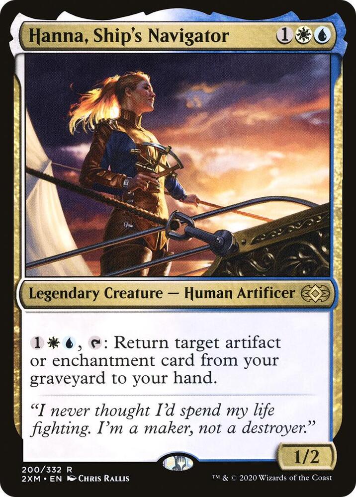 Hanna, Ship's Navigator 200 card from Double Masters