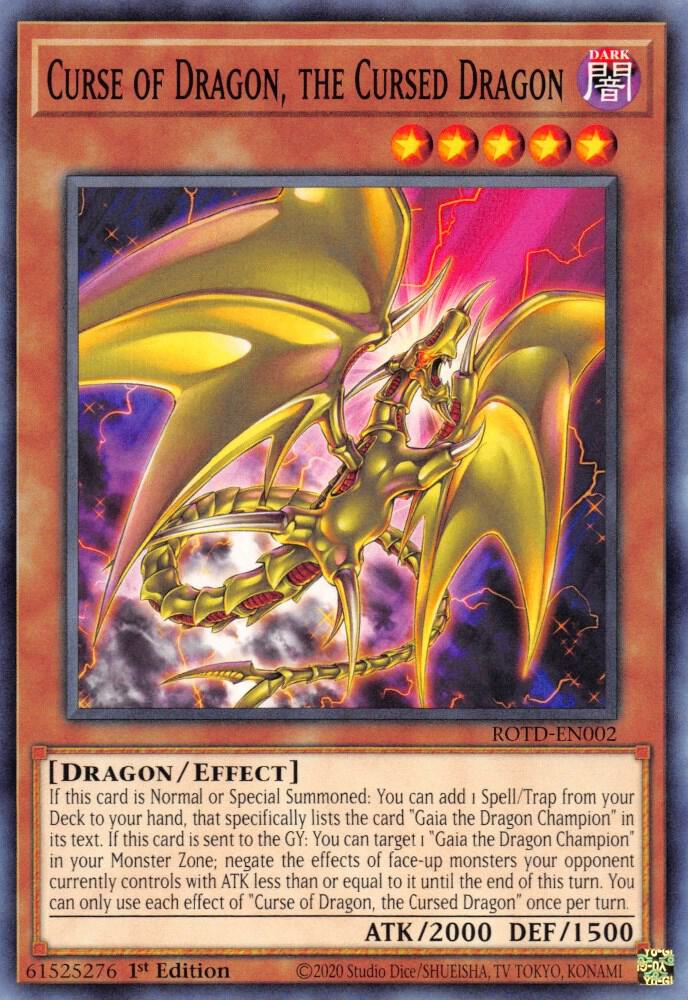 Curse of Dragon, the Cursed Dragon ROTD-EN002 card from Rise of the Duelist