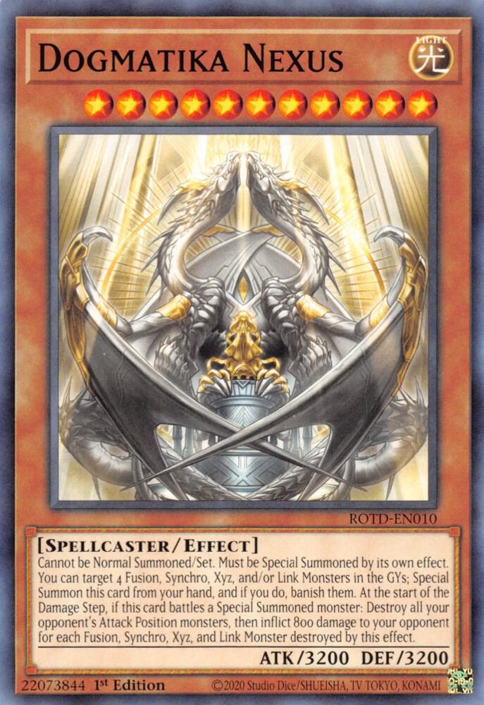 Dogmatika Nexus ROTD-EN010 card from Rise of the Duelist