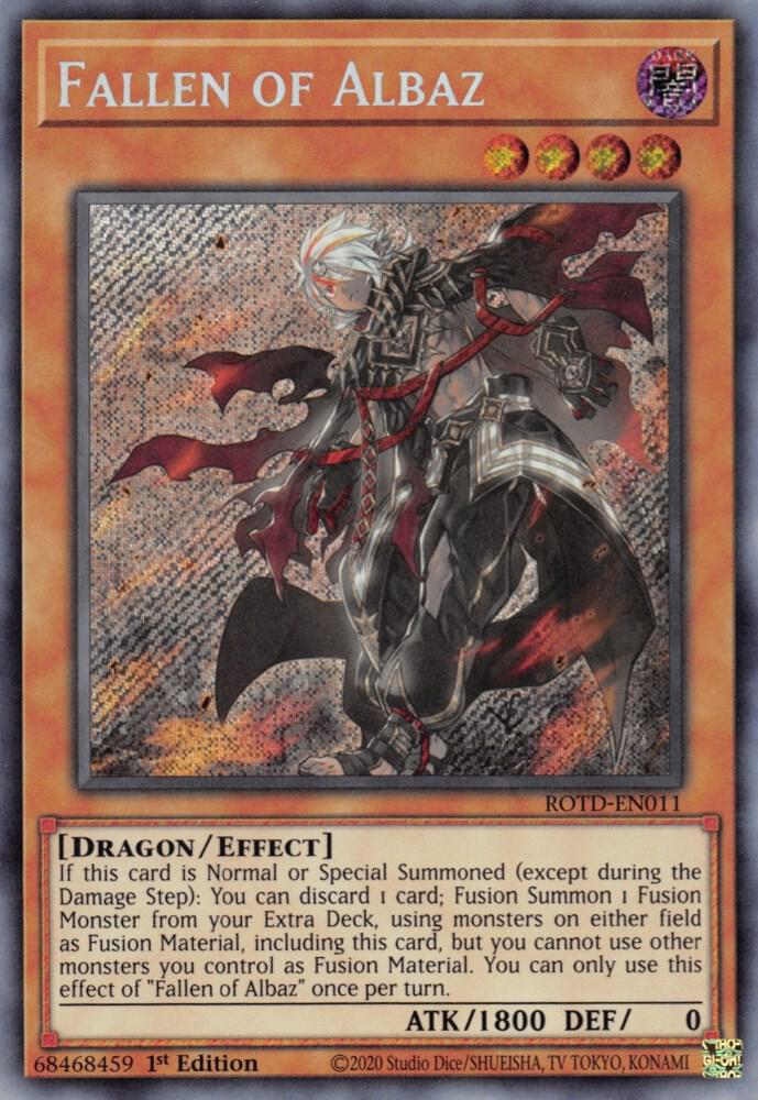 Fallen of Albaz ROTD-EN011 card from Rise of the Duelist