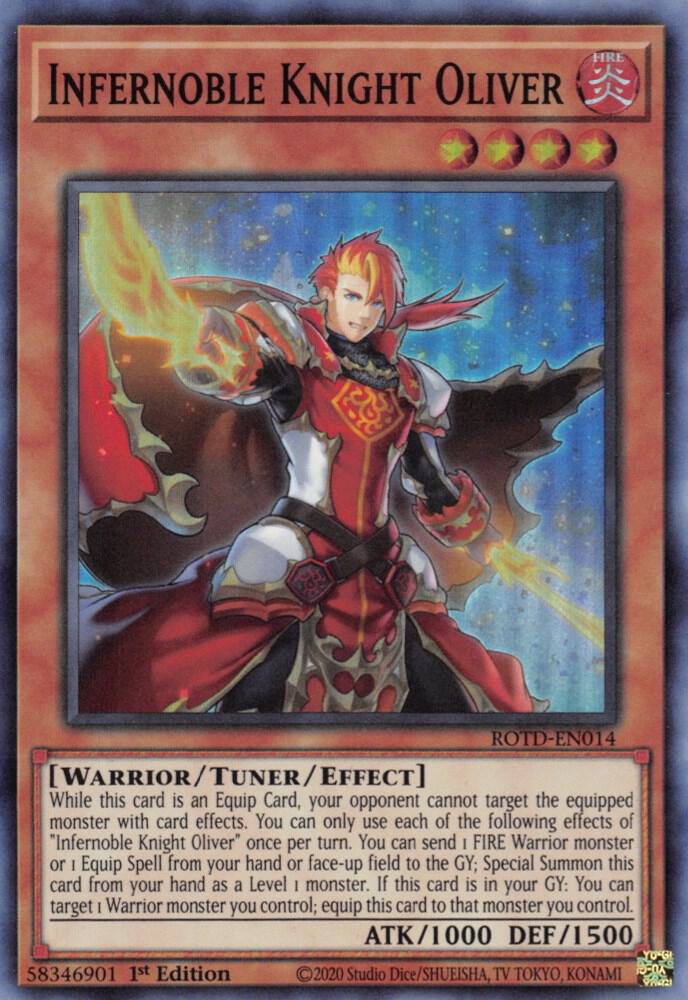 Infernoble Knight Oliver ROTD-EN014 card from Rise of the Duelist