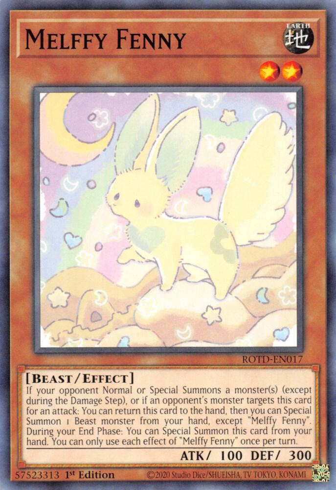 Melffy Fenny ROTD-EN017 card from Rise of the Duelist