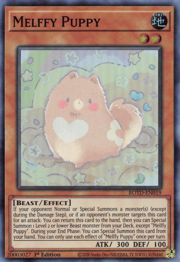 Melffy Puppy ROTD-EN019 card from Rise of the Duelist