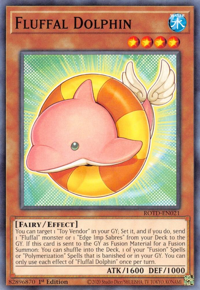 Fluffal Dolphin ROTD-EN021 card from Rise of the Duelist