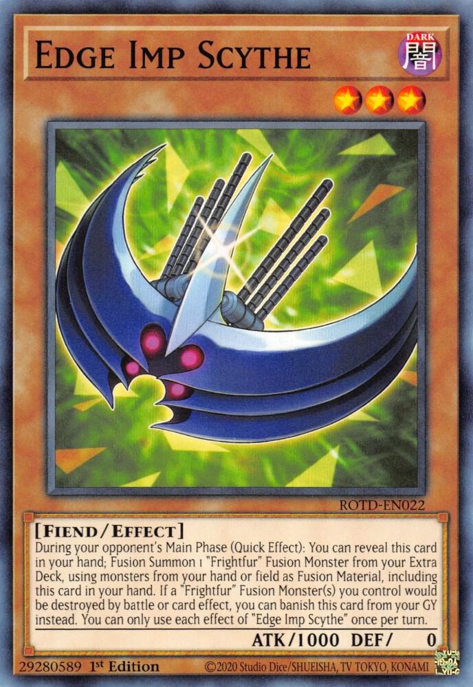Edge Imp Scythe ROTD-EN022 card from Rise of the Duelist