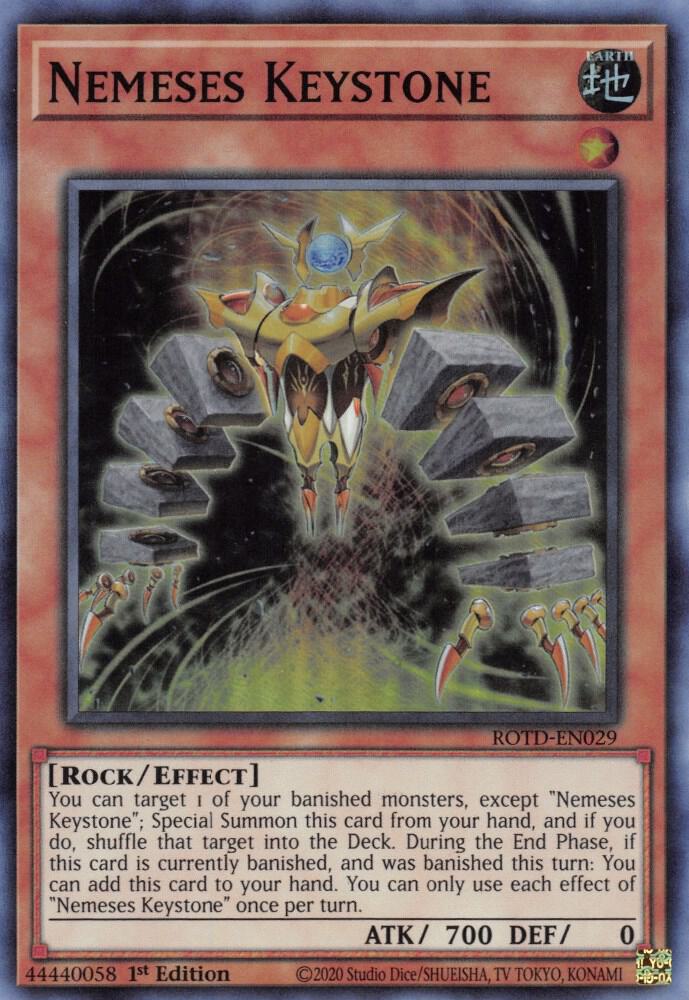 Nemeses Keystone ROTD-EN029 card from Rise of the Duelist