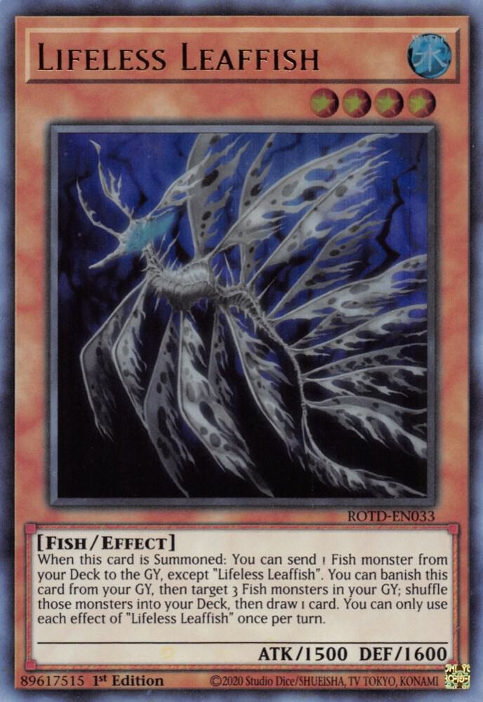 Lifeless Leaffish ROTD-EN033 card from Rise of the Duelist