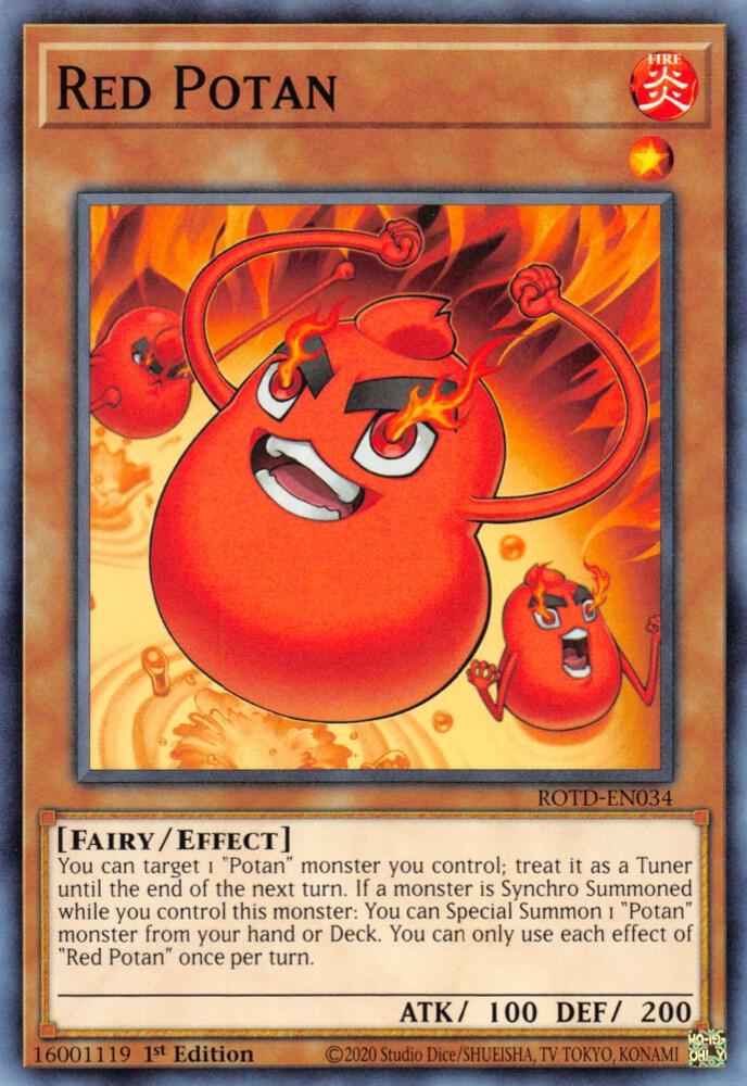 Red Potan ROTD-EN034 card from Rise of the Duelist