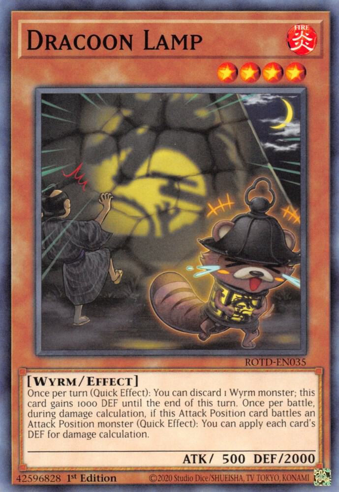 Dracoon Lamp ROTD-EN035 card from Rise of the Duelist