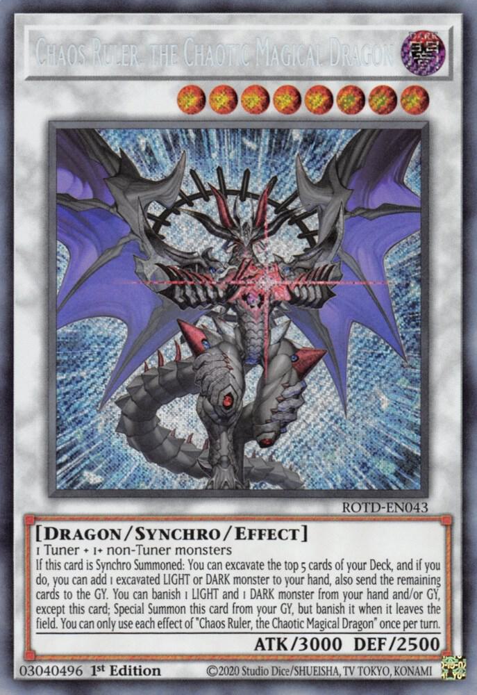 Chaos Ruler, the Chaotic Magical Dragon ROTD-EN043 card from Rise of the Duelist