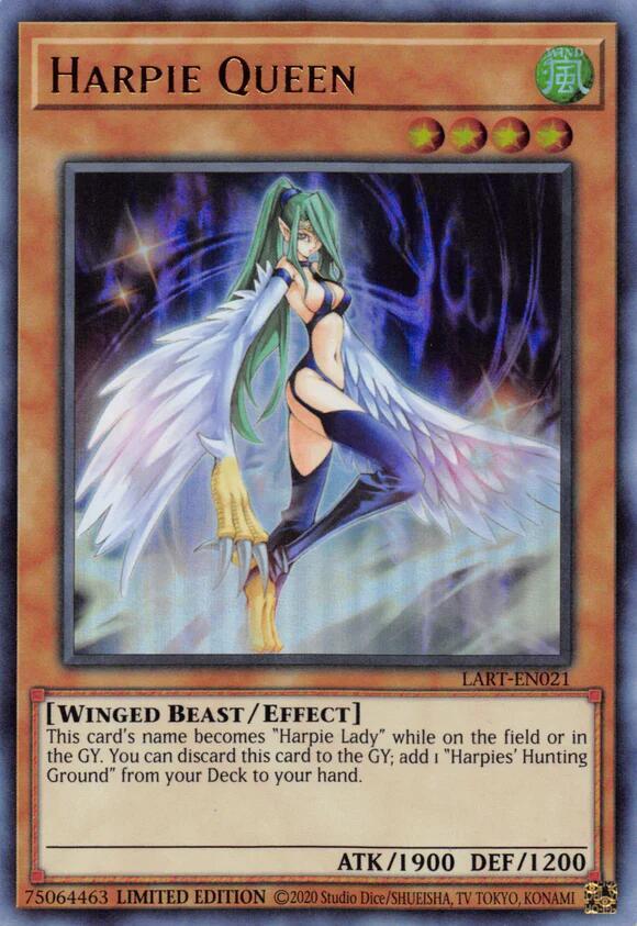 Harpie Queen LART-EN021 card from The Lost Art Promotion