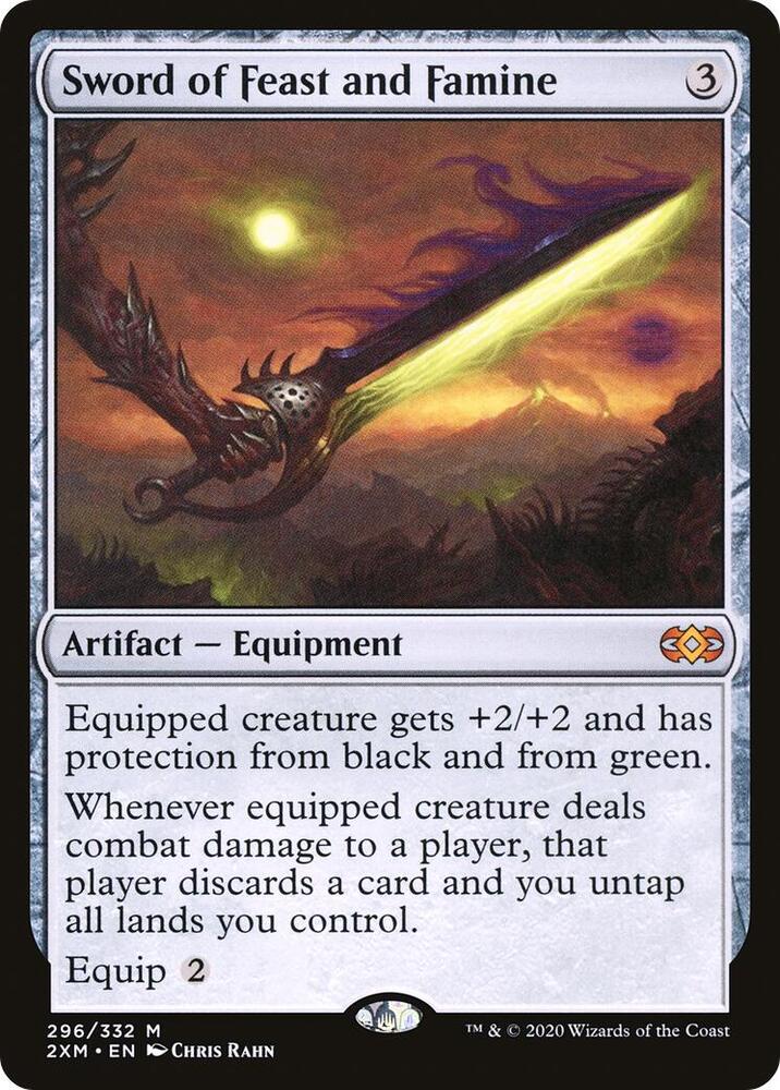 Sword of Feast and Famine 296 card from Double Masters