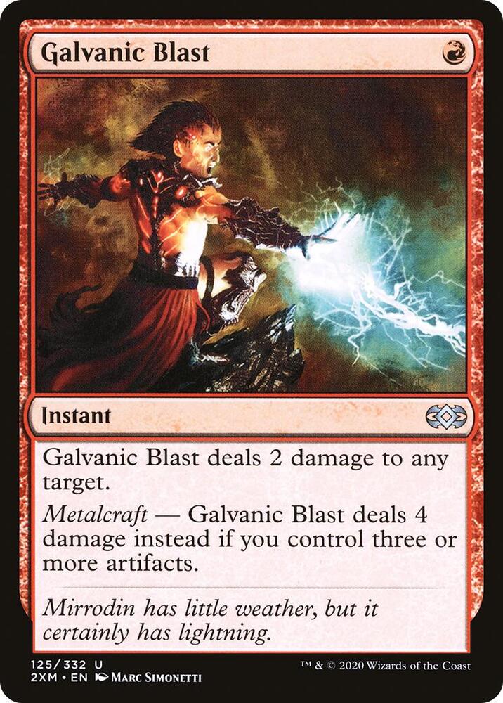 Galvanic Blast 125 card from Double Masters