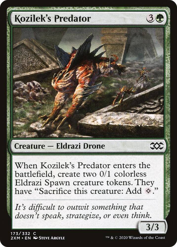 Kozilek's Predator 173 card from Double Masters