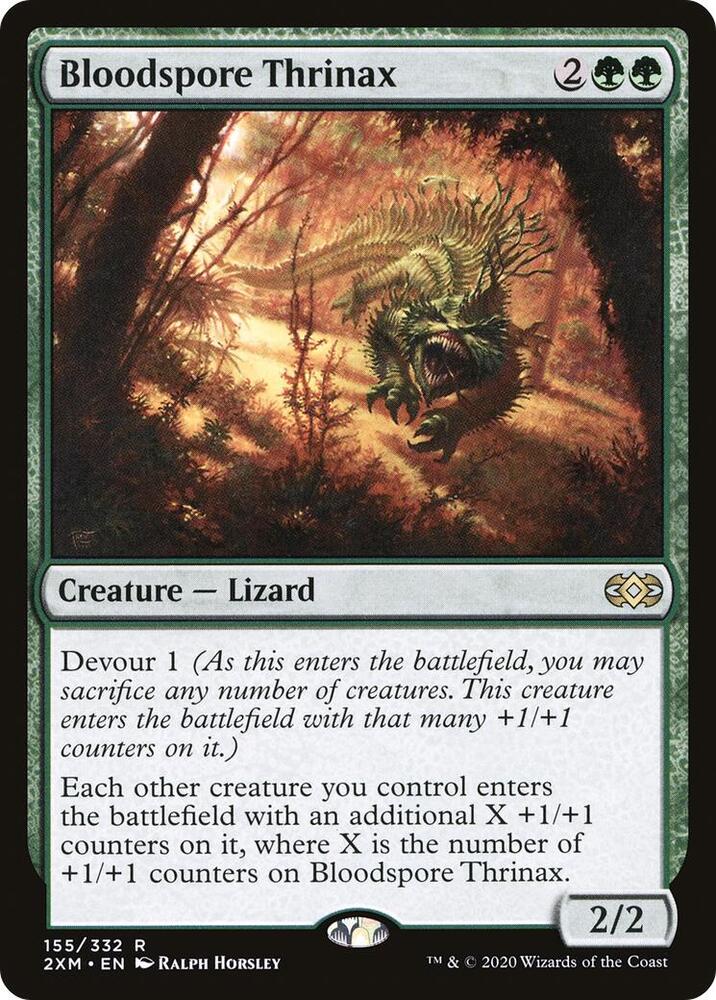 Bloodspore Thrinax 155 card from Double Masters