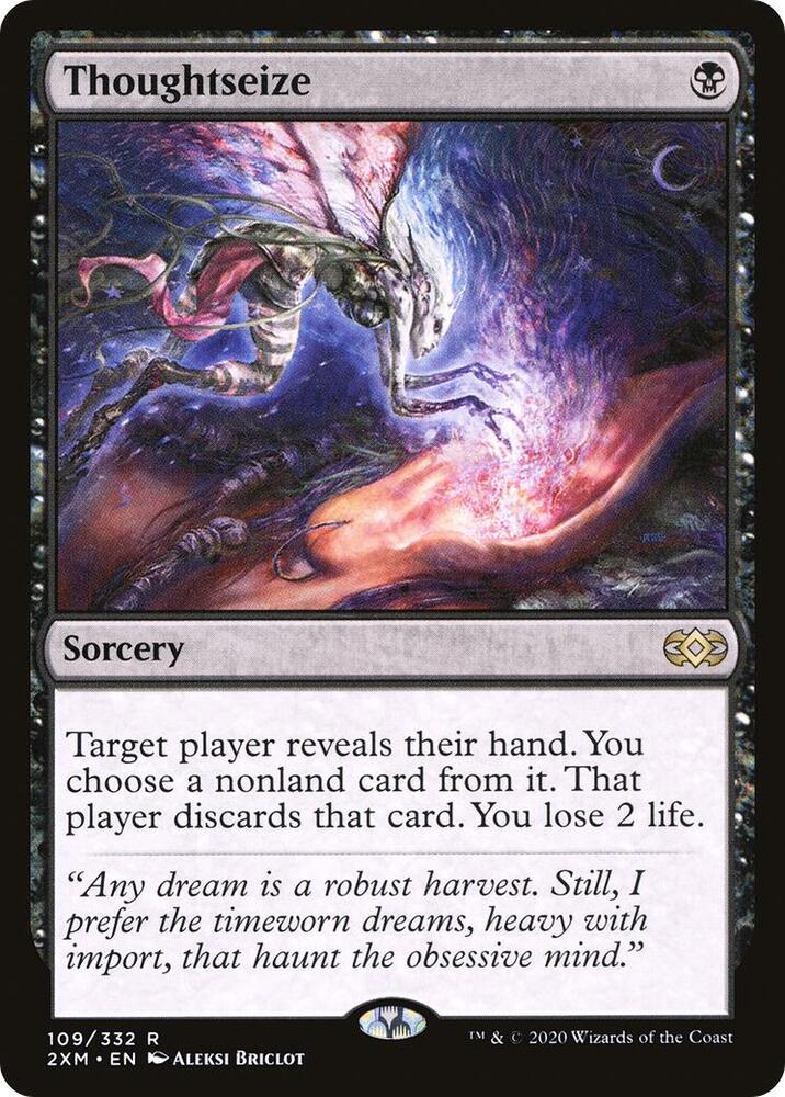 Thoughtseize 109 card from Double Masters