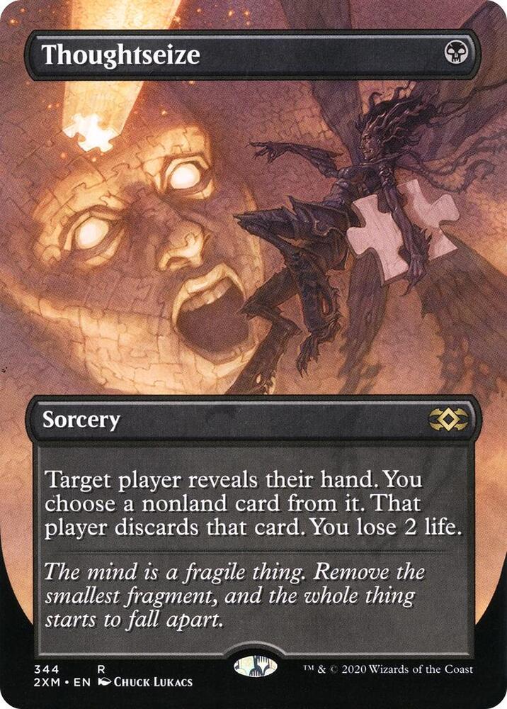 Thoughtseize (Borderless) 344 card from Double Masters