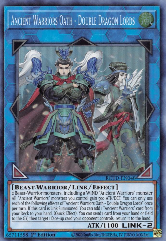 Ancient Warriors Oath - Double Dragon Lords ROTD-EN048 card from Rise of the Duelist