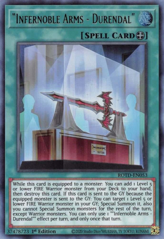 Infernoble Arms - Durendal ROTD-EN053 card from Rise of the Duelist