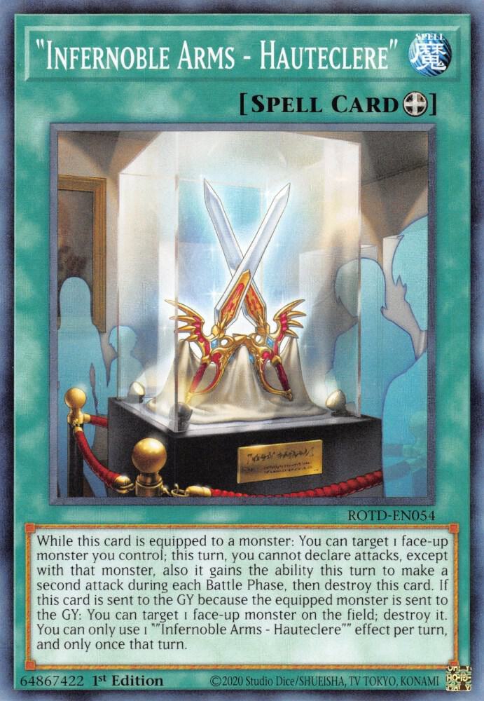 Infernoble Arms - Hauteclere ROTD-EN054 card from Rise of the Duelist