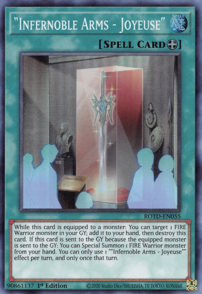Infernoble Arms - Joyeuse ROTD-EN055 card from Rise of the Duelist