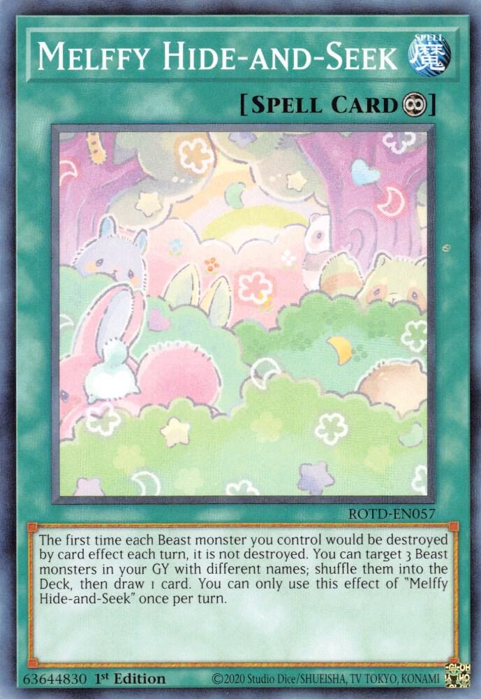 Melffy Hide-and-Seek ROTD-EN057 card from Rise of the Duelist