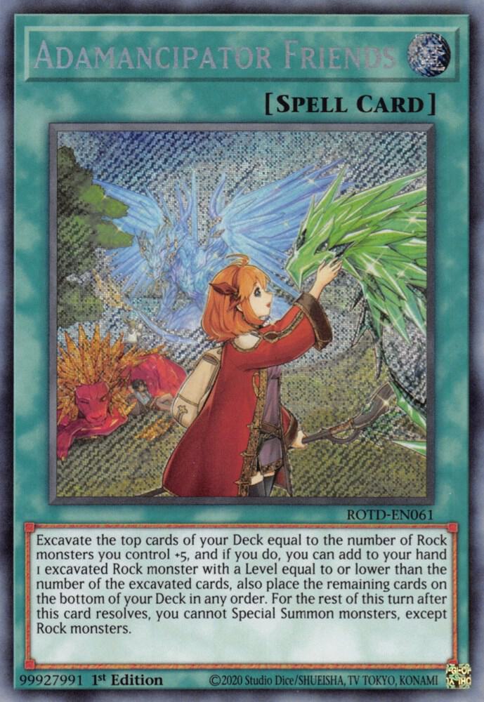 Adamancipator Friends ROTD-EN061 card from Rise of the Duelist