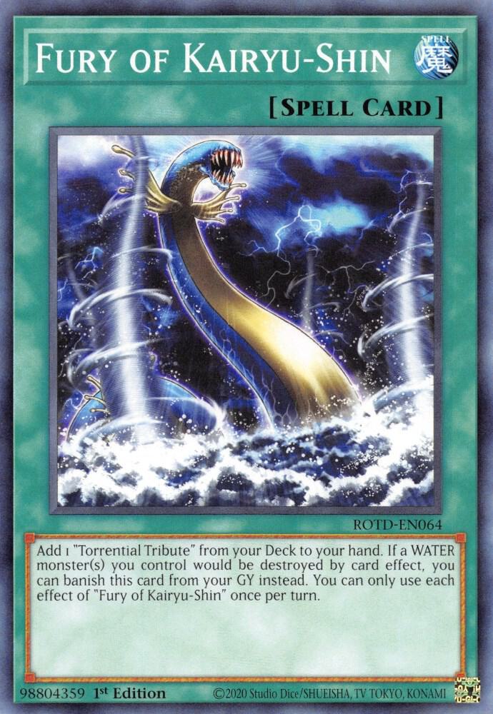 Fury of Kairyu-Shin ROTD-EN064 card from Rise of the Duelist