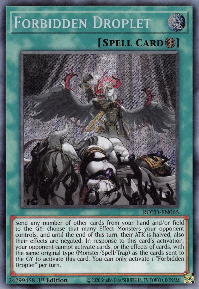 Forbidden Droplet ROTD-EN065 card from Rise of the Duelist