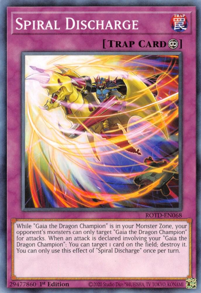 Spiral Discharge ROTD-EN068 card from Rise of the Duelist