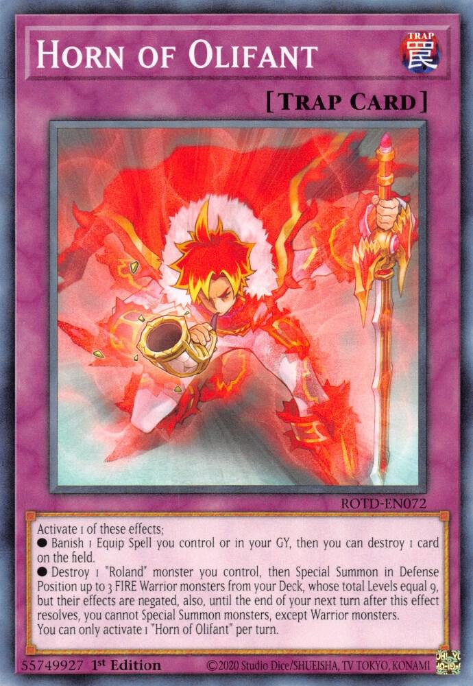 Horn of Olifant ROTD-EN072 card from Rise of the Duelist
