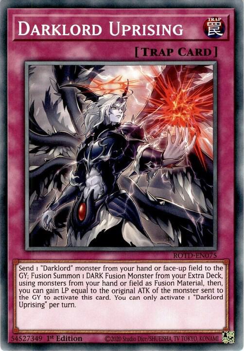 Darklord Uprising ROTD-EN075 card from Rise of the Duelist