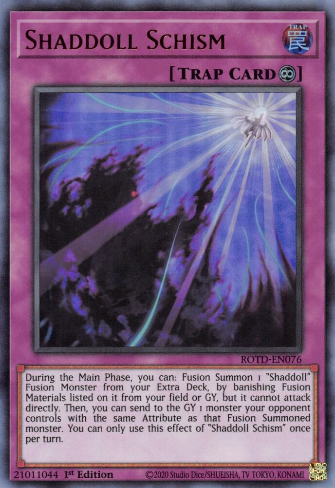Shaddoll Schism ROTD-EN076 card from Rise of the Duelist