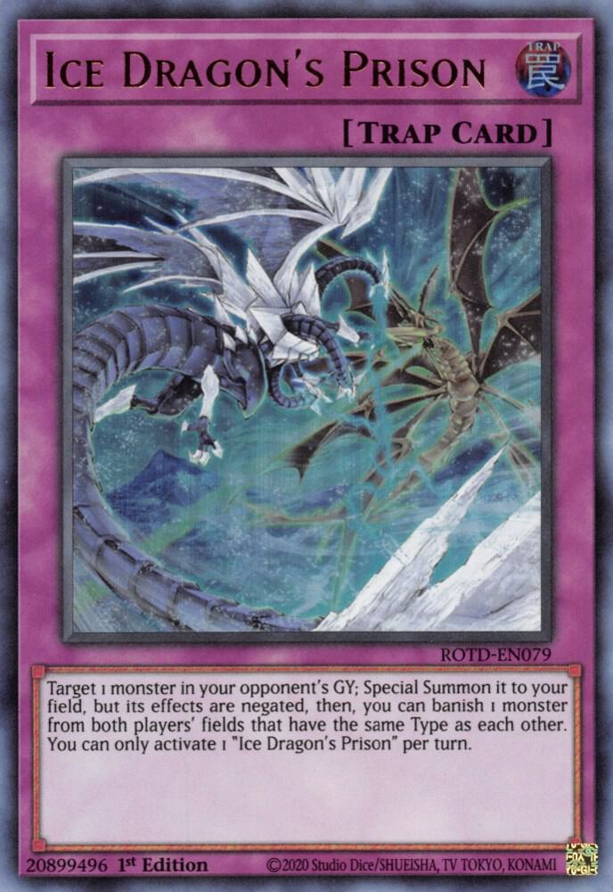 Ice Dragon's Prison ROTD-EN079 card from Rise of the Duelist