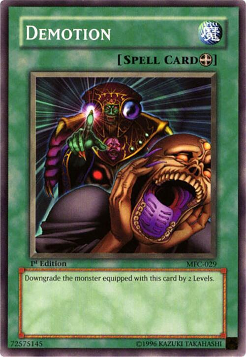 Demotion MFC-029 card from Magician's Force