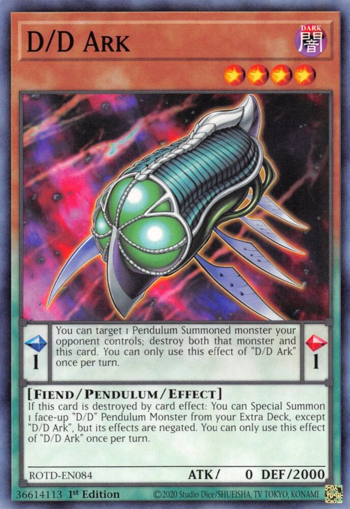 D/D Ark ROTD-EN084 card from Rise of the Duelist