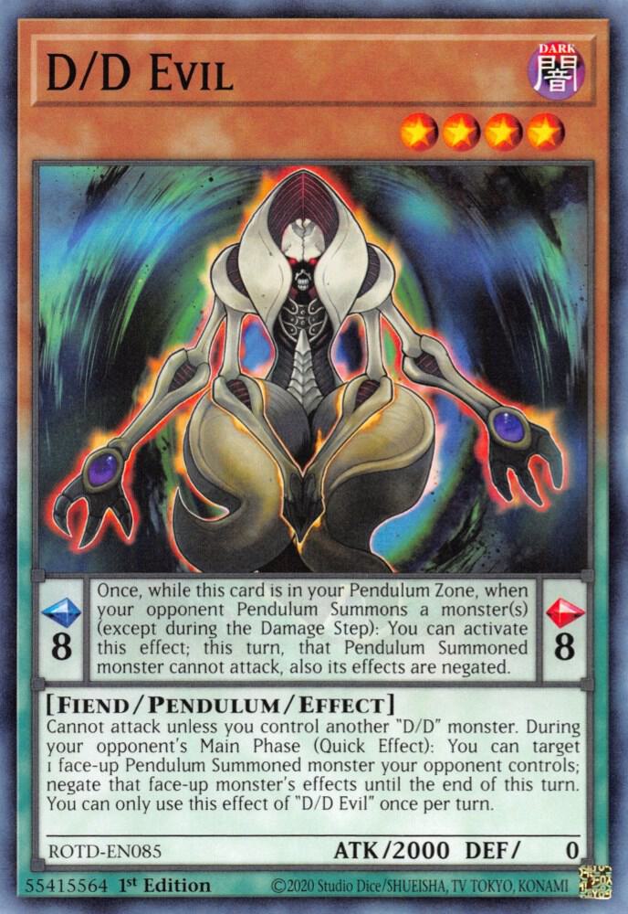 D/D Evil ROTD-EN085 card from Rise of the Duelist