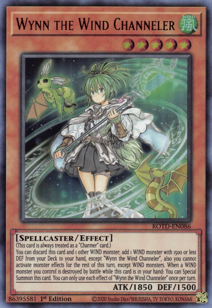 Wynn the Wind Channeler ROTD-EN086 card from Rise of the Duelist