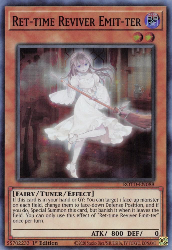 Ret-time Reviver Emit-ter ROTD-EN088 card from Rise of the Duelist