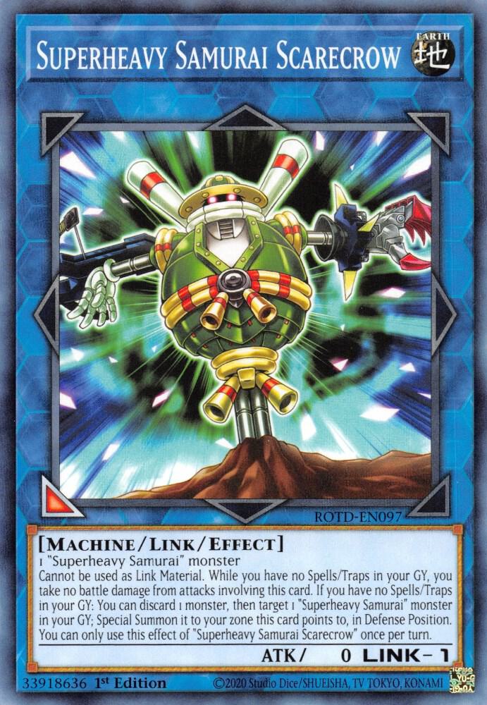 Superheavy Samurai Scarecrow ROTD-EN097 card from Rise of the Duelist