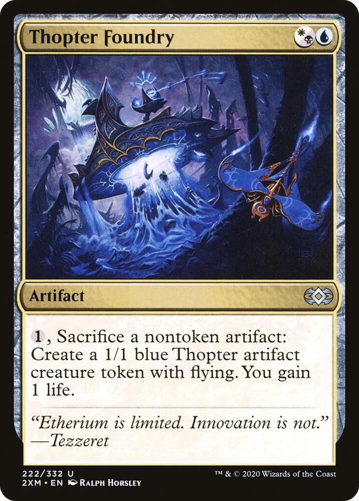 Thopter Foundry 222 card from Double Masters